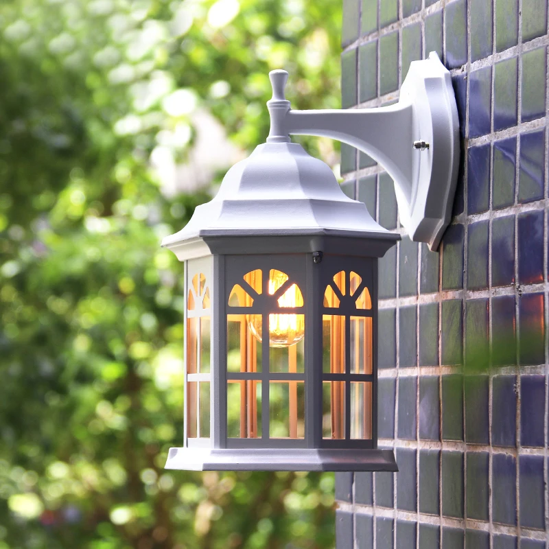 Винтажный промышленный алюминиевый настенный светильник в виде птичьей клетки