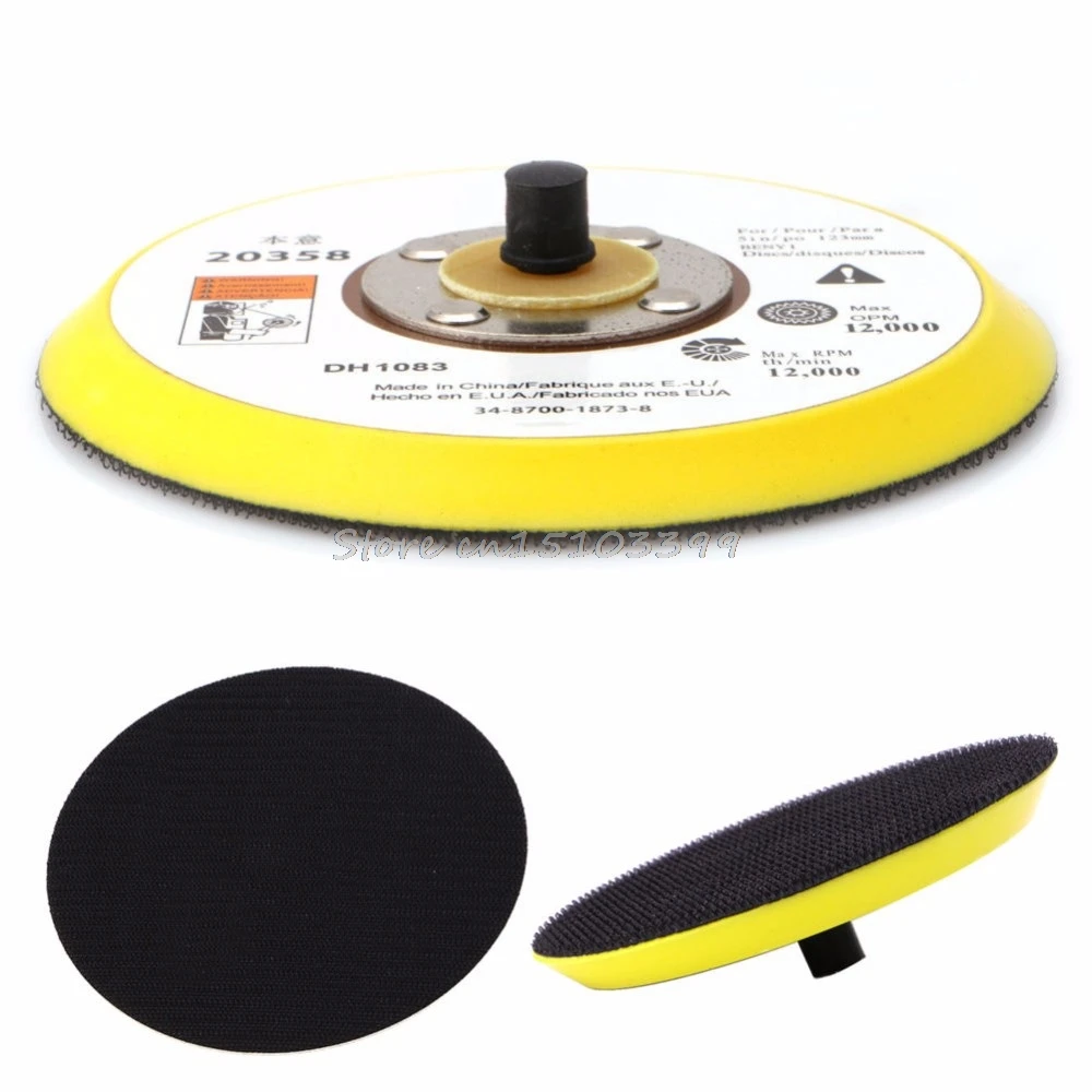 Polishing Sander Backer Plate Napping Hook Loop Sanding Disc Pad 5
