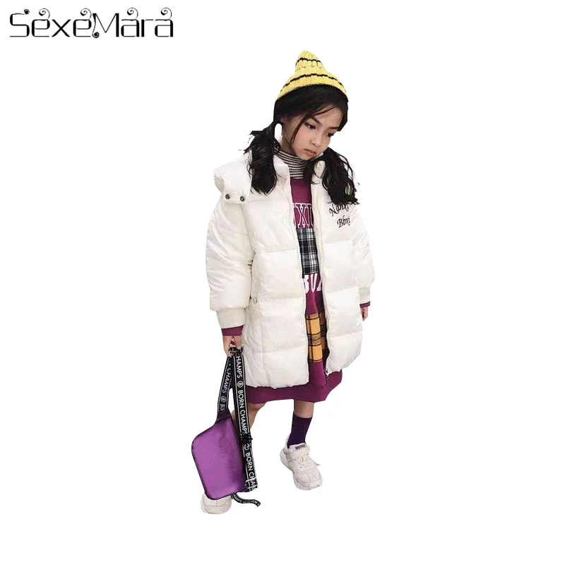 

2018 New Girls Winter Coat Kids Winter Jacket Snowsuit 3-11Year Baby Girls Clothes Children Down Winter Jacket Winter Overalls