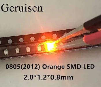 

1000 PCS 0805 SMD Orange Amber led 600-610nm SMT LED Light Diode Water Clear DIY Super Bright DIODES