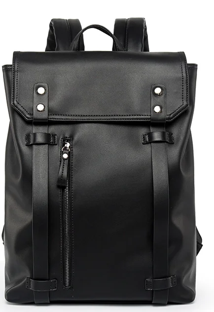 

Fashion Genuine Leather Rivet Backpacks Male Waterproof Preppy Style Travel Laptop Bag Youth Street Students School Bags D628