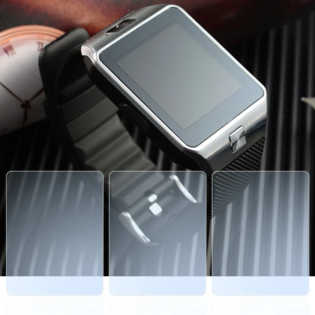 

3pcs 9H transparent Tempered Screen Film protect your DZ09 smart watch perfectly ,0.33MM Thickness Tempered Screen Film