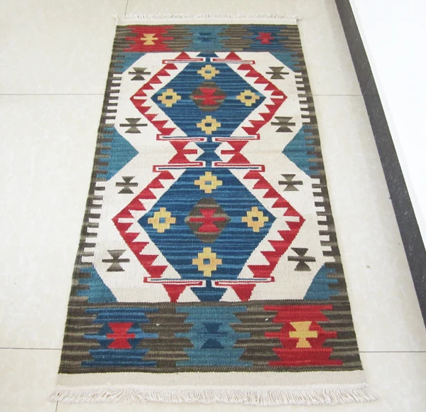 

Kilim Killim pure handmade wool woven carpets mattress bedside blankets 47gc149yg4