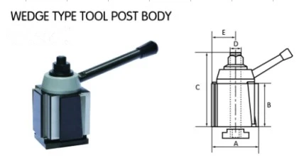 250-000 GIB клиновидного типа быстрая замена инструмента пост QCT пост для токарных качелей диаметром до 8"