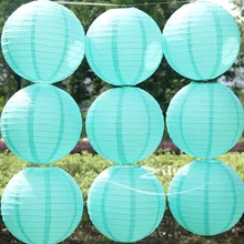 

Free shipping 10pcs/lot 12''(30cm) Tiffany blue Chinese paper lantern home decoration wedding decoration wedding suppliers