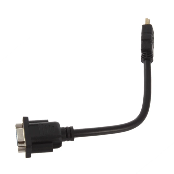 HDMI Штекерный VGA Женский D-SUB 15 Pin M/F Соединительный кабель адаптер конвертер 20 см