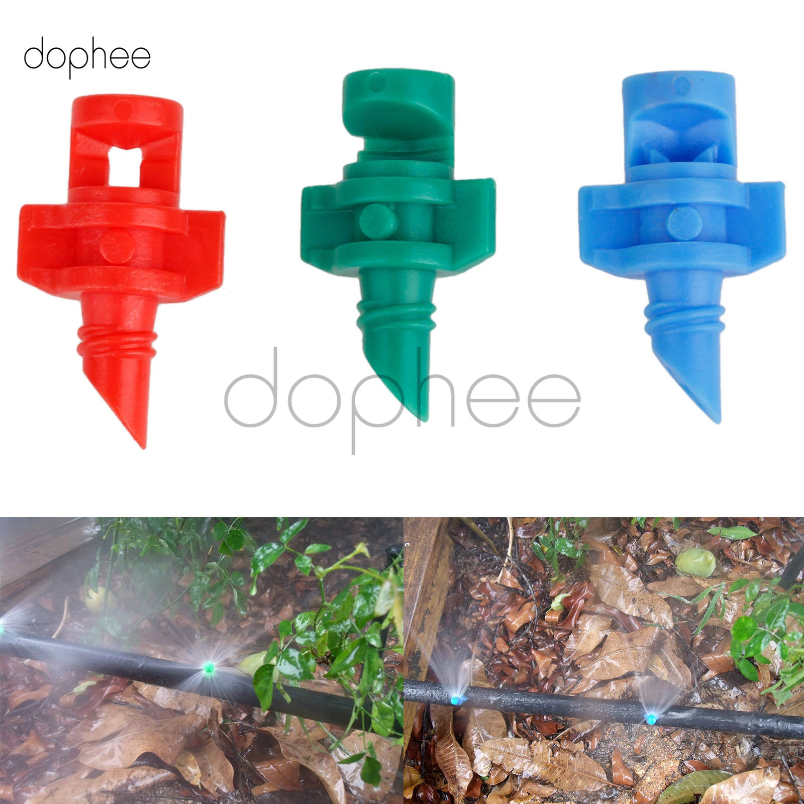 10PCS 90°-360° Micro Garden Lawn Water Spray Misting Nozzle Sprinkler Irrigation 10PCS 90°-360° Micro Garden Lawn Water Spray Misting Nozzle Sprinkler Irrigation