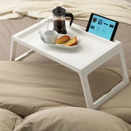 

New Portable Bed Table warm bed folding table rack curly puck dining table with folding bed learning table