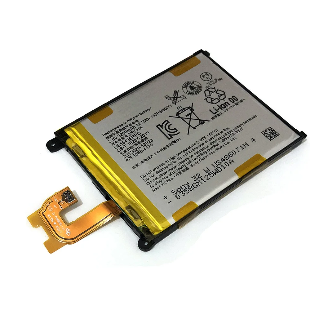 Хорошее качество Высокая Ёмкость Батарея для sony Xperia Z2 L50T D6502 D6503 L50 L50W L50U LIS1543ERPC 3200 мА-ч