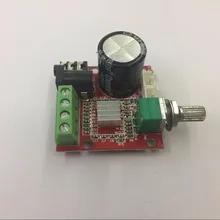 Горячая 12 В мини Hi-Fi PAM8610 аудио усилитель звука доска 2X10 Вт двухканальный D Класс низкая цена