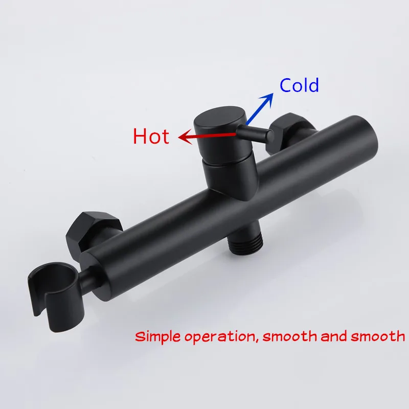 Smesiteli латунь матовый черный Туалет портативный биде душ набор с горячая и холодная вода биде смеситель ручной биде
