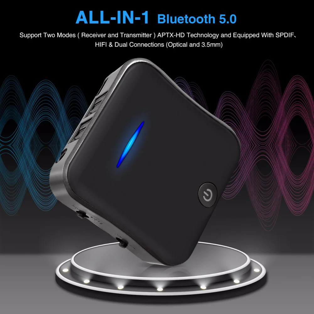 Приемник Bluetooth 5 0 2 в 1 передатчик для телевизора беспроводной стерео аудио