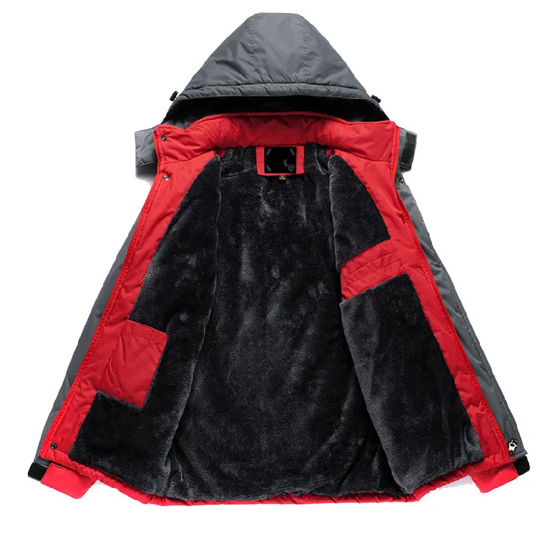 Утолщенная зимняя флисовая куртка и пальто, верхняя одежда, водонепроницаемая ветрозащитная теплая альпинистская куртка, Мужская ветровка, пуховики