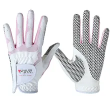 Женские дышащие перчатки для гольфа, женские мягкие противоскользящие перчатки из микрофибры, эластичные перчатки, 1 пара, 4 цвета, D0015