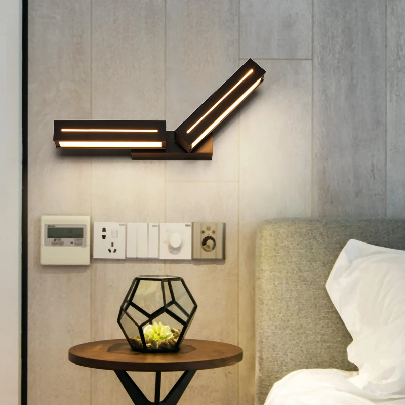 

BOKT Nordic Wall Light fixture Retro Industrial Long Wall Light Vintage Light AC110-250V For Coffee Shop Living Room Bedroom