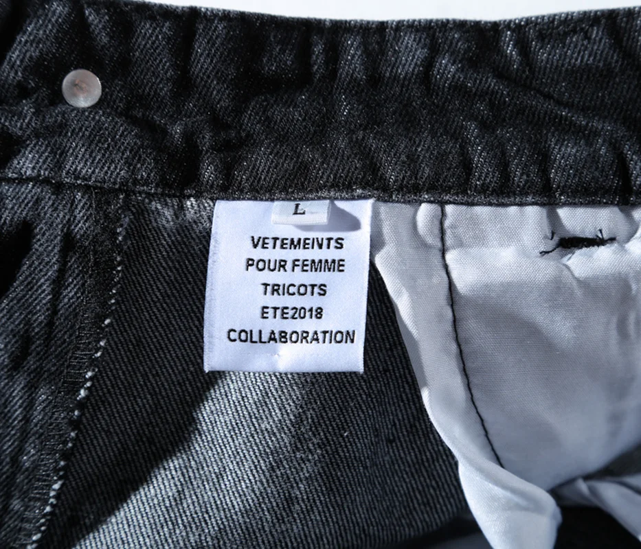 Джинсы Vetements мужские и женские джинсы с дырками|Джинсы| |