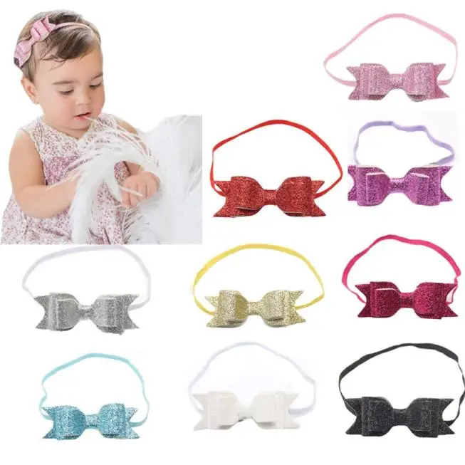 

Elastic Headbands Bowknot Hair Accessories For Girls Infant Hair Band MM510