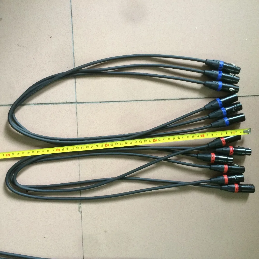 

1 Meter length 3-pin dmx in and out signal Connection DMX CABLE 3.5ft XLR for hot selling