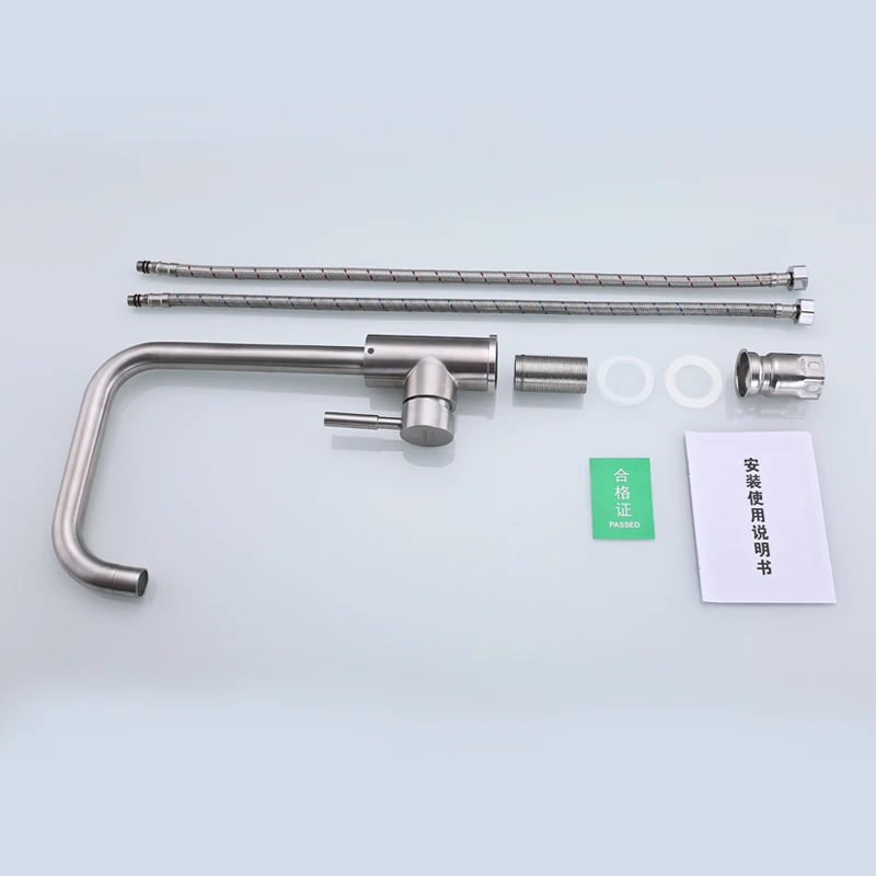 IVRICH Seven-Style Hot Cold Kitchen Faucet Solid Stainless Steel kitchen tap Deck Mounted Kitchen Mixer VR0409 IVRICH Seven-Style Hot Cold Kitchen Faucet Solid Stainless Steel kitchen tap Deck Mounted Kitchen Mixer VR0409