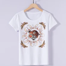 KEQI брендовые дизайнерские женские футболки с пайетками, с милым тигром, женские летние модные топы высокого качества 1932