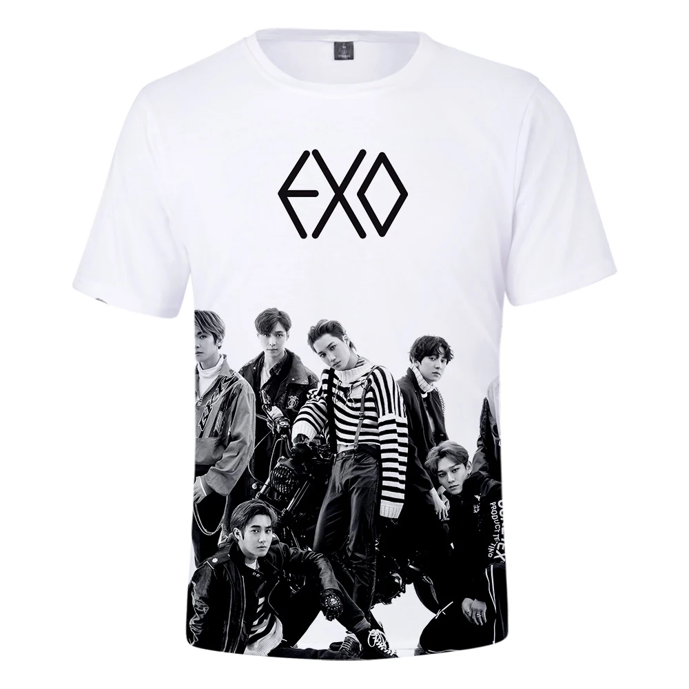 Женские/мужские футболки с коротким рукавом Kpop Bang Store летние повседневные 3D