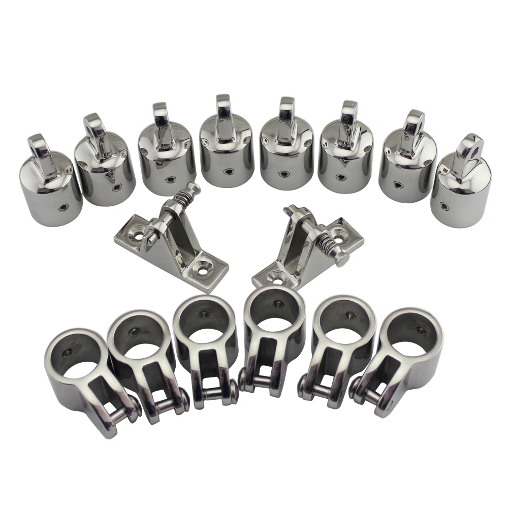 Acessórios em Aço Pedaço de Ss316 4 Arco 1 Barco Bimini Top Inoxidável Marinha Hardware Set conjunto 16 7 e 8 22mm 1 25mm