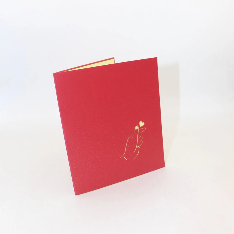  3D Laser Cut Handmade Teachers' Day Show Love Heart Paper Invitation Greeting Cards Valentine's Day - 33020047957