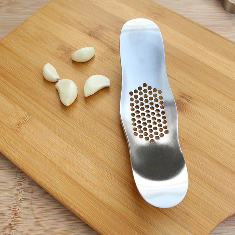 Stainless Steel Garlic Presses Tool Ginger Slicer Metal Kitchen Accessories Ginger Crusher Chopper (3)