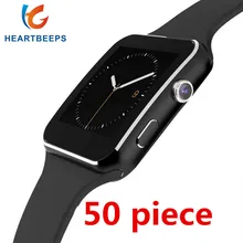 50piece Bluetooth Smart Watch X6 Sport Passometer Smartwatch with Camera Support SIM Card Whatsapp Facebook for Android Phone