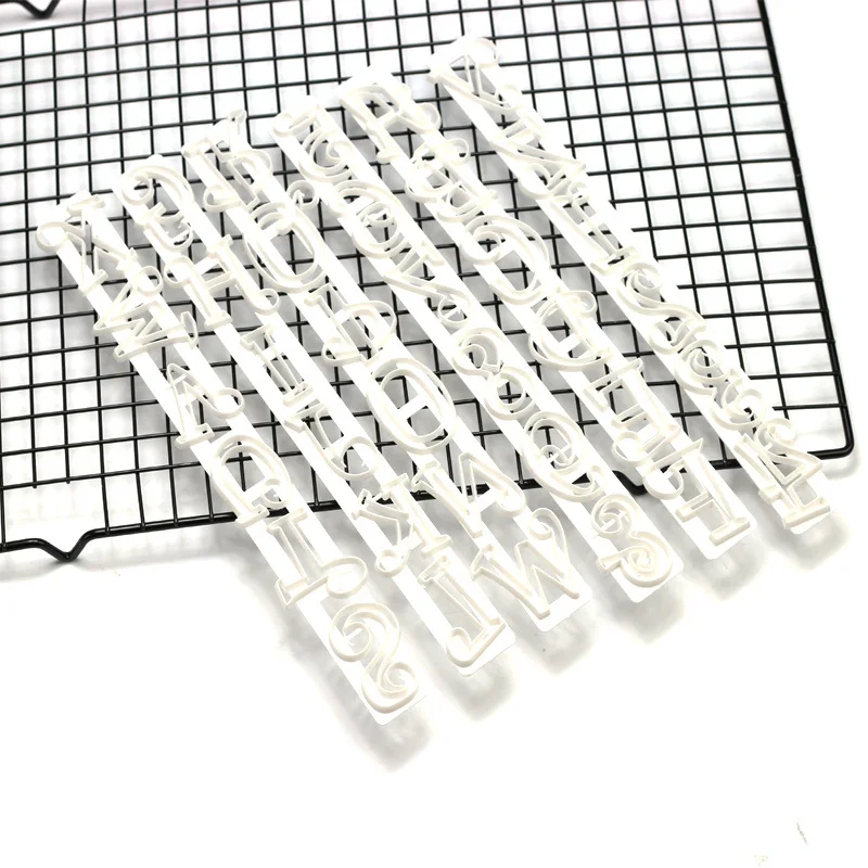

Luyou 6Pcs/Set Letters & Alphabet Numbers Cake Embossing Cutter Biscuit Stamp Sugarcraft Fondant Cake Decorating Tools FM1558