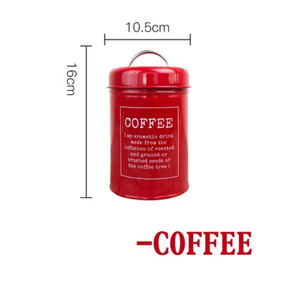 red tea coffee sugar containers
