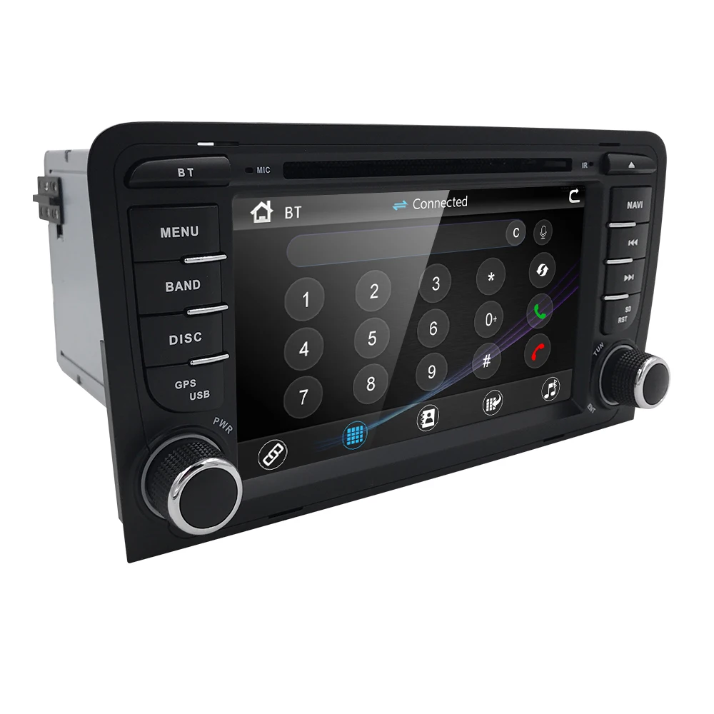 Perfect 2 din AutoRadio CAR DVD Player For Audi A3 S3 RS3 2003 2004 2005 2006 2007 2008 2009 2010 2011 Multimedia GPS Navi Audio 3G BT 4