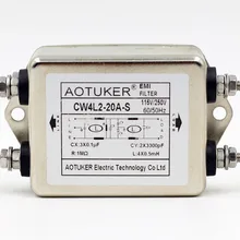 EMI фильтр питания фильтр CW4L2-20A-S двухступенчатый фильтр 20A
