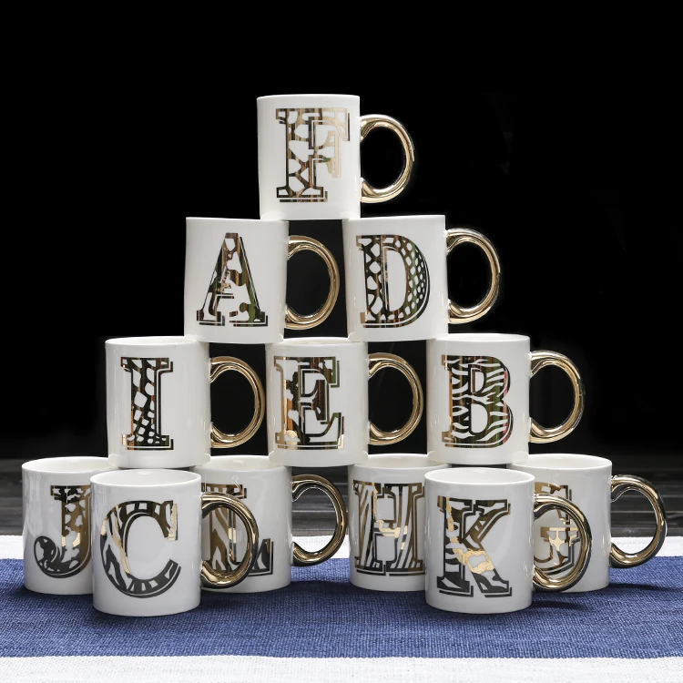 

Creative Mug letters coffee cup milk cup Mark cup home gifts