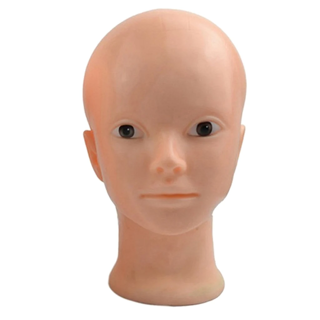 Beauty Eyelash Extension Practice Training Head for Makeup Cosmetology Soft Silicone Mannequin Manikin Head with Mount Hole