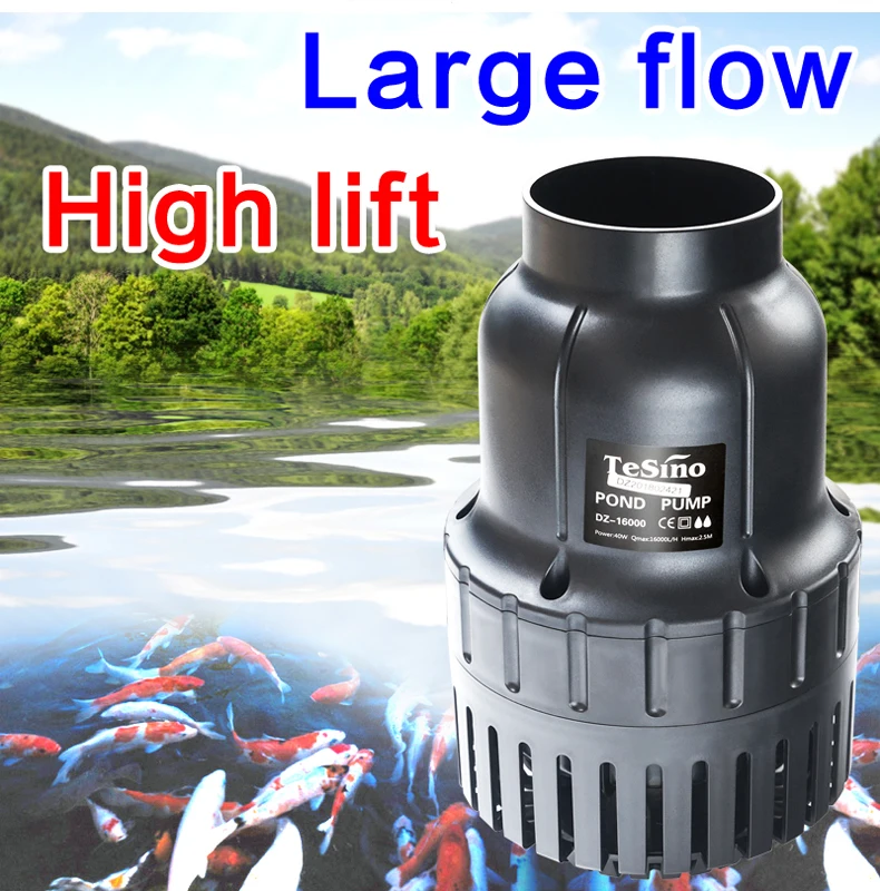 DZ series large flow fishpond pump Power-saving filter circulating wat pump for outdoor fish pond Fish pond submersible pump