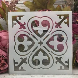 20*20cm Flower Clover Background DIY Layering Stencils Painting Scrapbook Coloring Embossing Album Decorative Template
