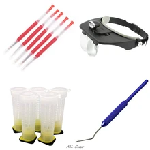 Набор из 12 инструментов для пчелы увеличенные линзы износостойкая алюминиевая ручка инструмент для прививки пластмассовый инструмент для прививки королевская чашка