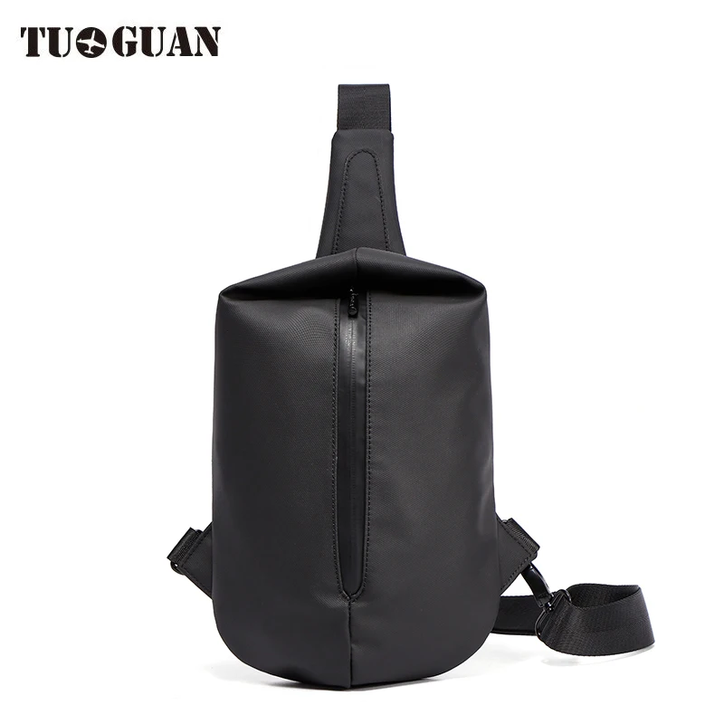 

TUGUAN Casual Men Chest Bag Fashion Student Messenger Bag Waterproof Outdoor Travel Shoulder Bag