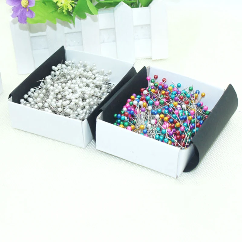 

100pcs Pearl Head Sewing Pins Multicolor Dressmaking Decorating Pins Tools For Patchwork Diy Crafts Needle Sewing Accessories