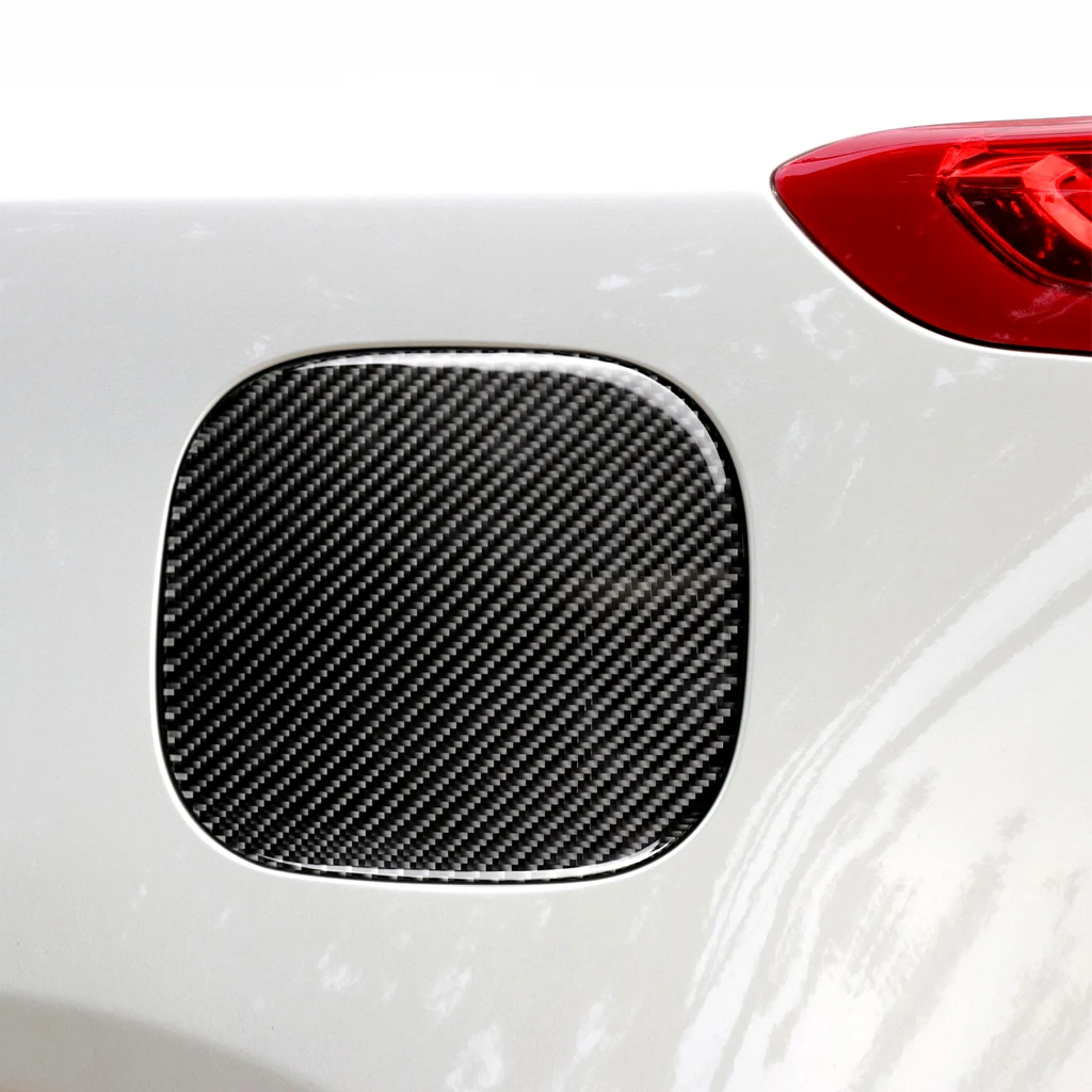 Fuel Tank Cap Trim Carbon Fiber Fuel Tank Cap Gas Oil Box Trim Cover