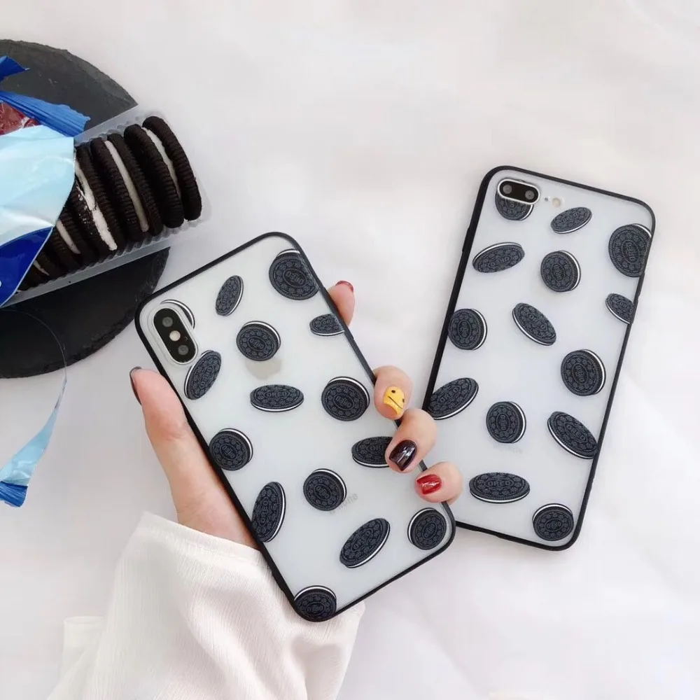 OREO Chocolates Sandwich Biscuits Pattern 3D Relief Matte Transparent