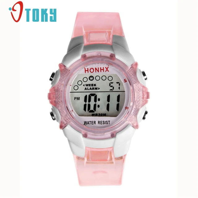OTOKY Waterproof Children Girls Digital LED Quartz Alarm Date Sports Wrist Watch OTOKY Waterproof Children Girls Digital LED Quartz Alarm Date Sports Wrist Watch