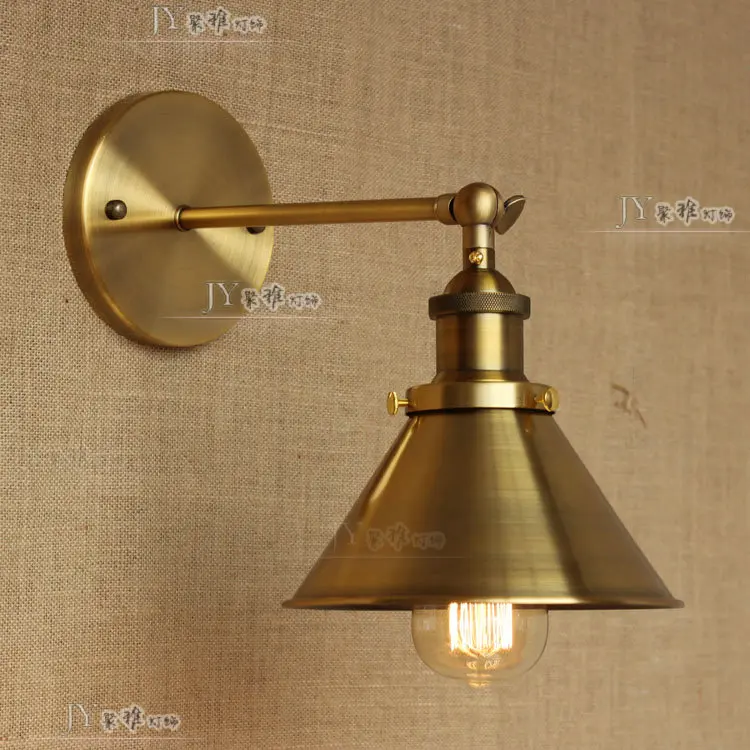 

contracted industrial style restoring ancient ways gold bronze do old decorated corridor corridor mirror loft wall lamp