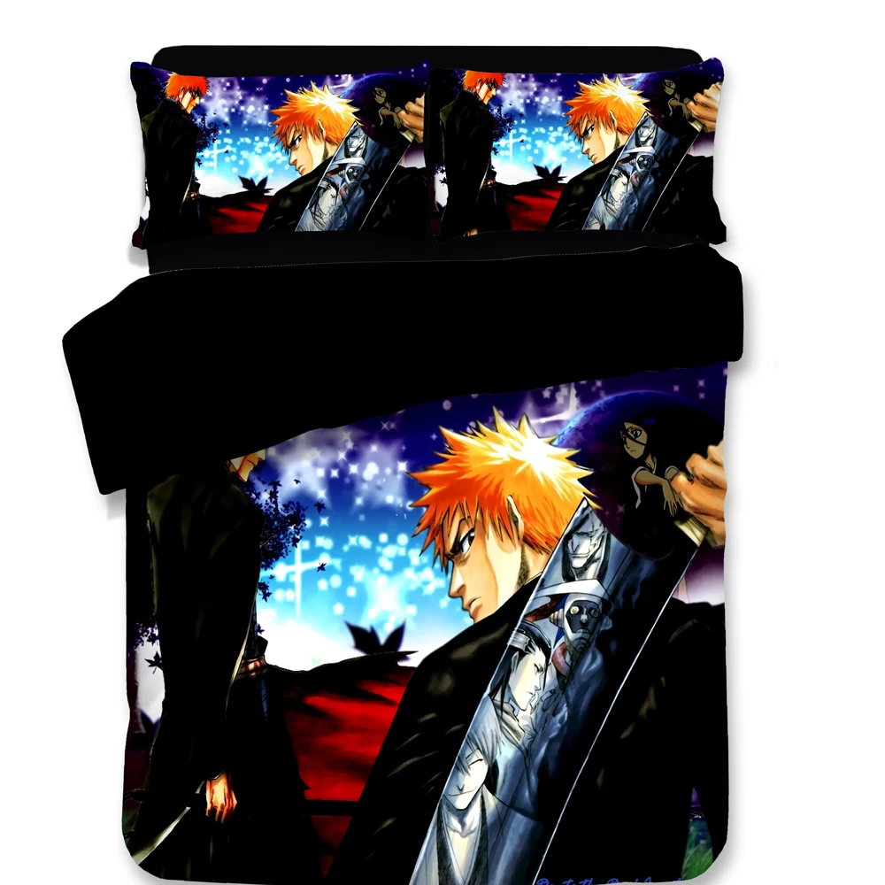 Anime Bleach Printed Duvet Cover Set Comforter Bedding Sets Luxury
