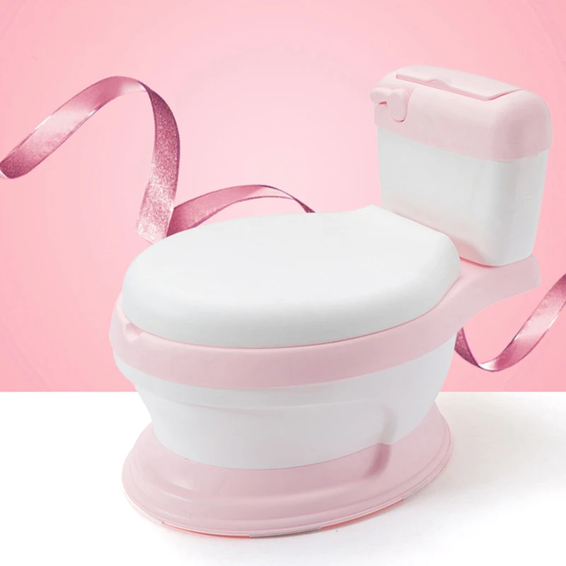 Очень большой детский туалет, детский туалет для девочек, имитация писсуара для малышей, мужской горшок - Цвет: Розовый