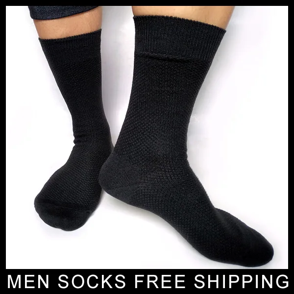 Black Cotton Mens Knited Socks Business Super Quality Sexy Male Formal
