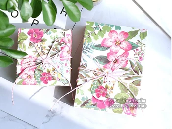 

wholesale DIY Candy Cookie Gift Boxes Candy Box Decoration Wedding Party Event Supplies 100pcs/lot