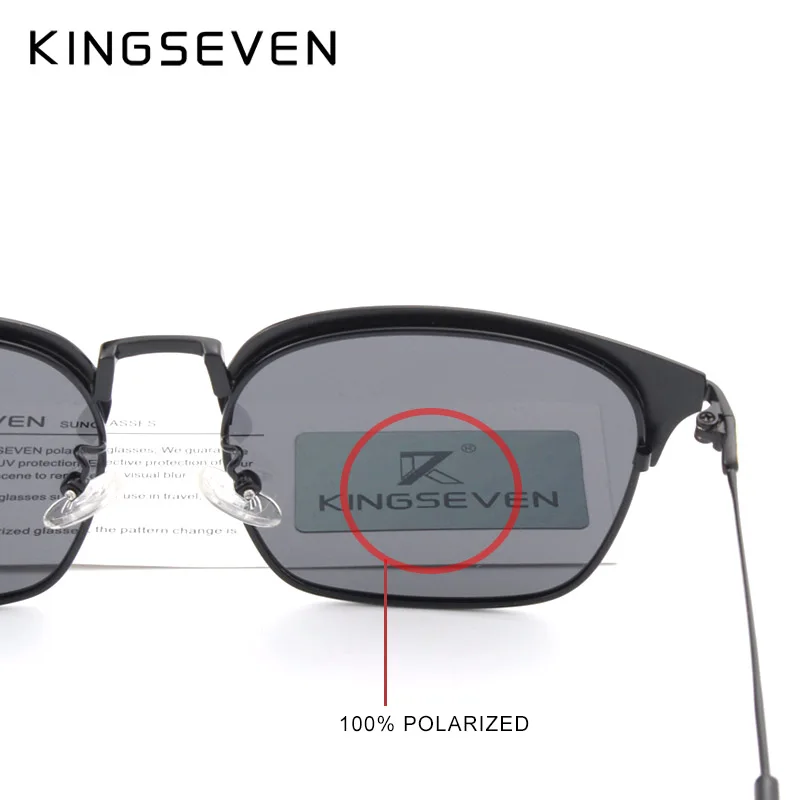 KINGSEVEN дизайн Для Мужчин Поляризованные Квадратные Солнцезащитные очки унисекс