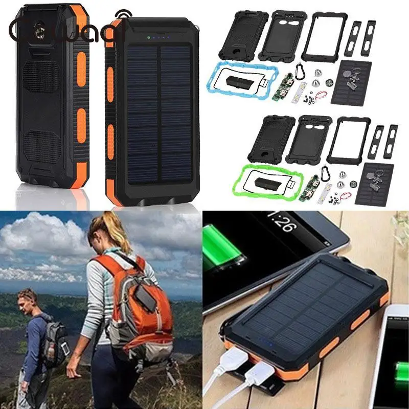 Cewaal 3 вида цветов с двумя USB светодиодами Powerbank панель солнечной энергии для 606090